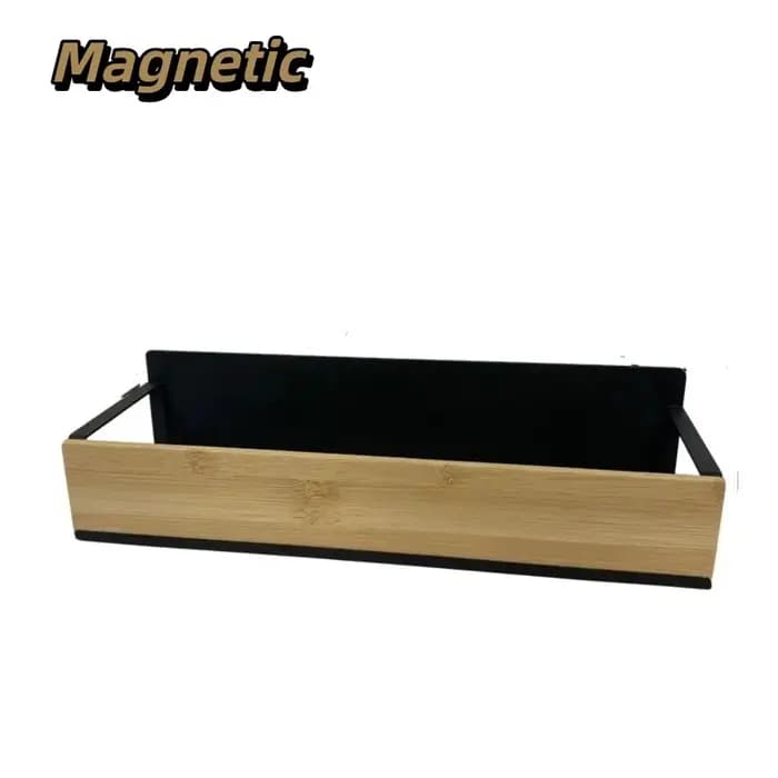 Étagère magnétique puissante pour réfrigérateur, sans perçage, panier de rangement latéral en métal