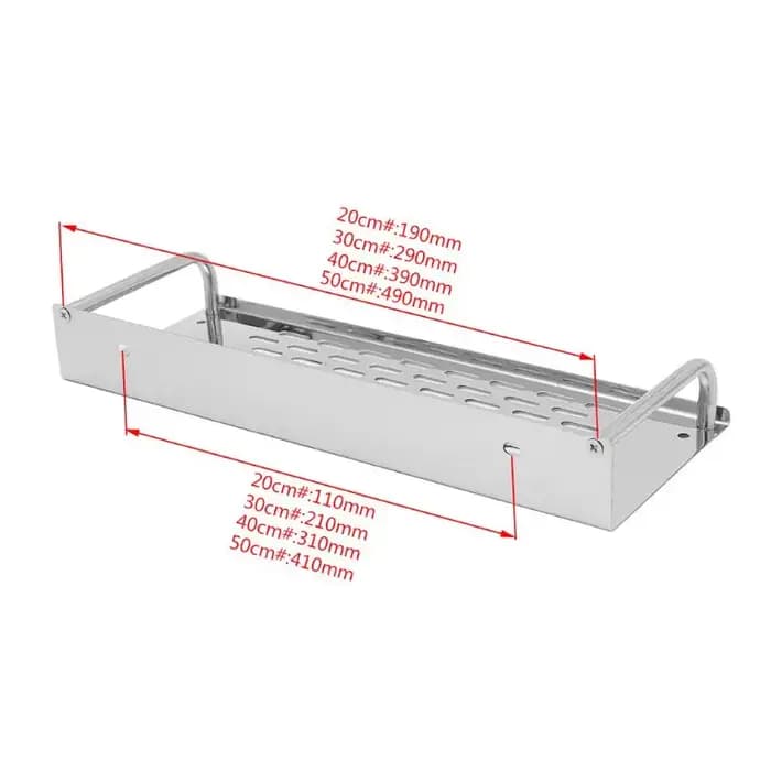 Étagère de rangement murale en acier inoxydable