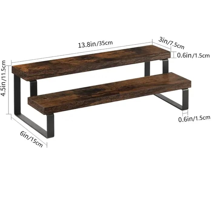 Artefact de stockage sur comptoir de cuisine à plusieurs étages! Présentoir à couches pour placer ordonné des bouteilles et des canettes d'assaisonnement
