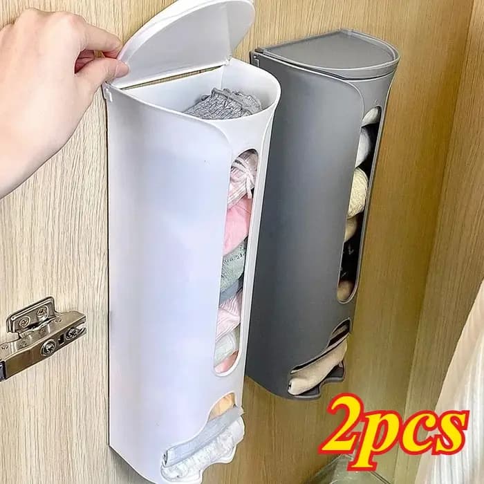 Boîte de rangement murale pour sacs poubelles