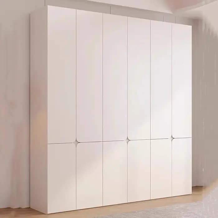 Armoire en bois massif rangement enfant chambre blanc