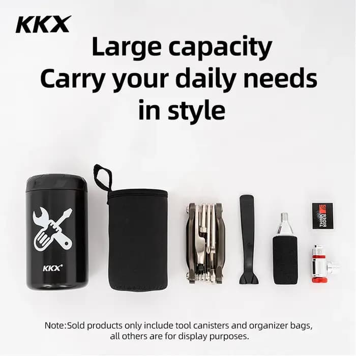 Boîte de rangement capsule KKX pour porte-bidon de vélo – Idéale pour ranger clés