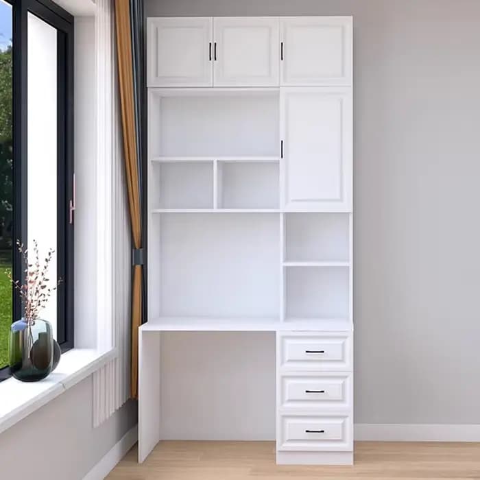 Armoire de Luxe Incense, Commode de Rangement à Tiroirs, Armoire Moderne en Bois Blanc, Meuble de Rangement pour Vêtements, Mobilier de Maison