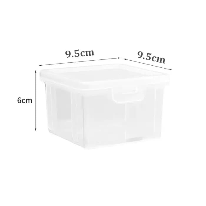 Boîte de rangement en plastique transparente de grande capacité
