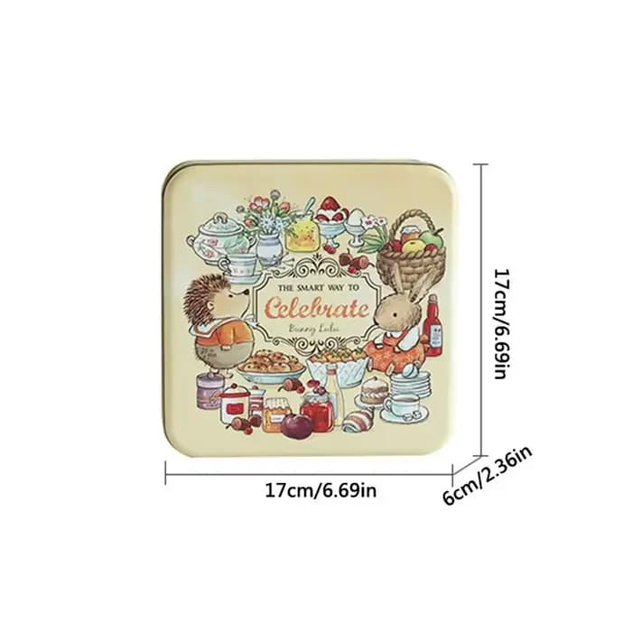 Boîte en fer de lapin de dessin animé de haute qualité