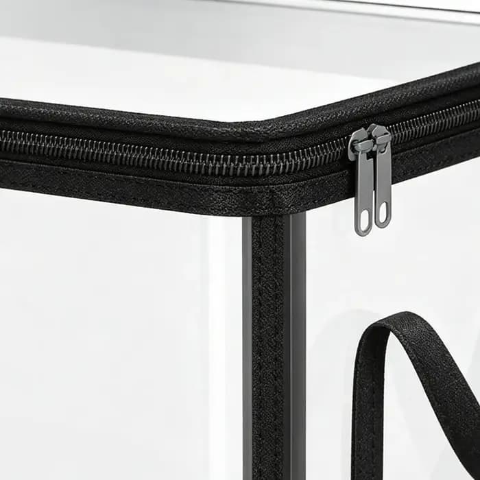 Boîte de rangement transparente avec couvercle