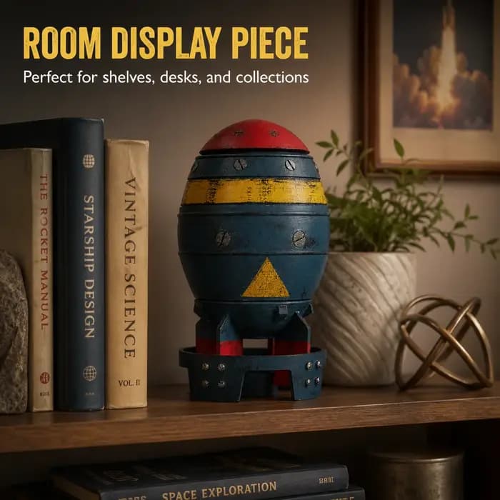 Boîte de rangement en résine en forme de bombe