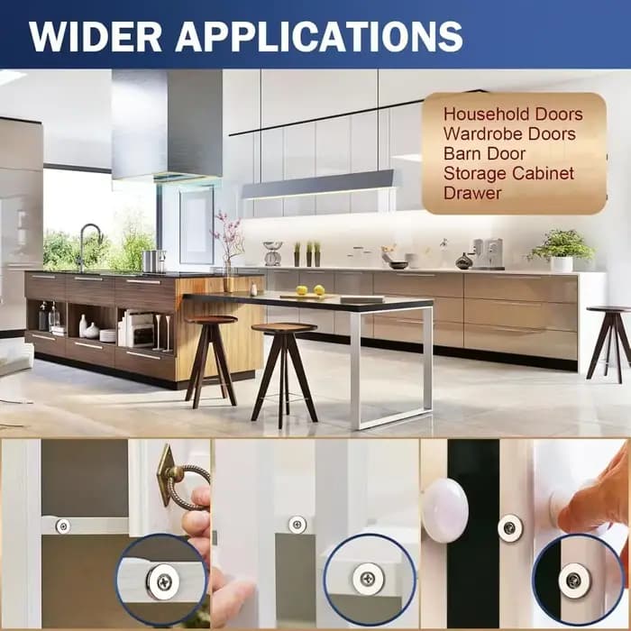 Boutons-pression magnétiques solides pour armoire