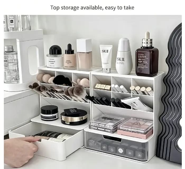 Nouvelle boîte de rangement de maquillage à tiroirs