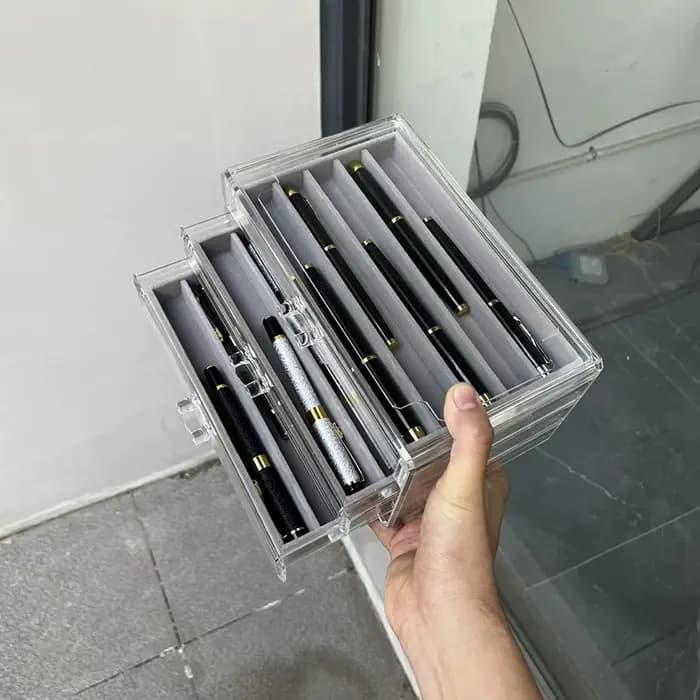Boîte de rangement pour stylos et stylos à bille