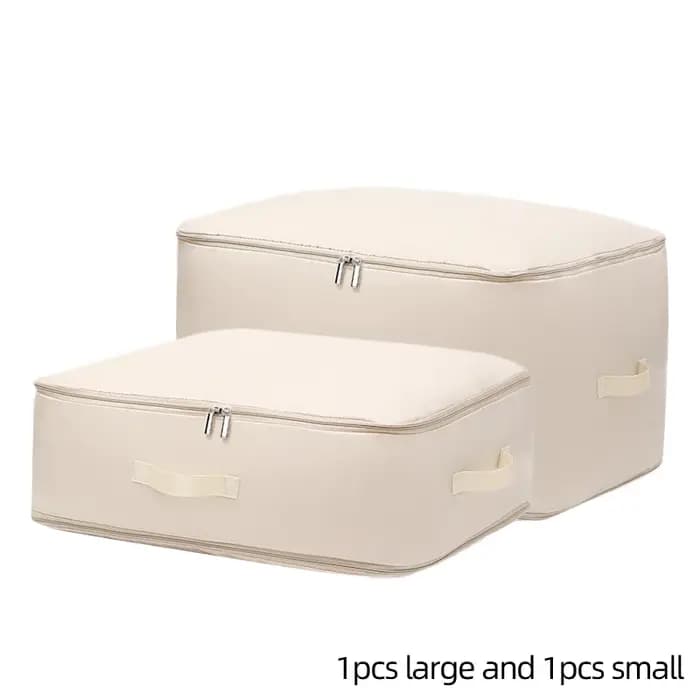 Grand sac de rangement auto-compressible pour couettes