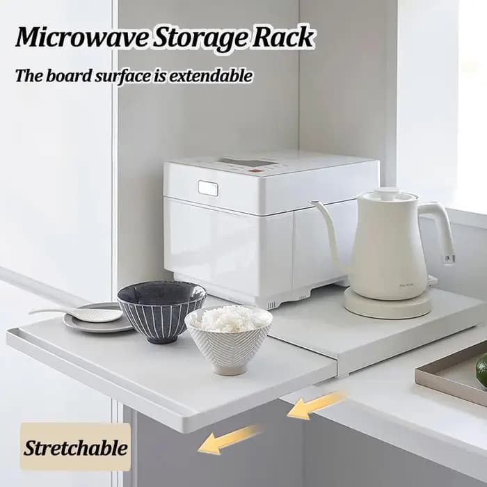 Étagère de rangement coulissante pour micro-ondes de cuisine