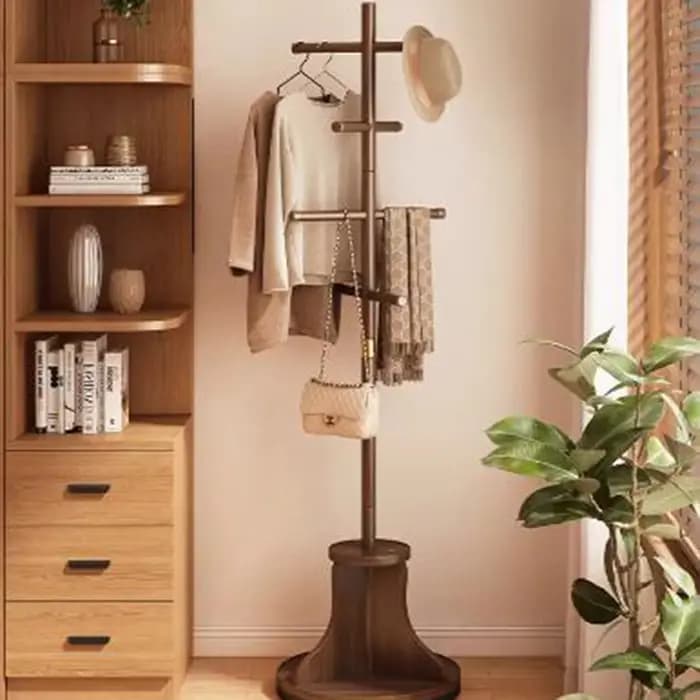 Porte-manteaux ouvert sur pied pour chambre à coucher