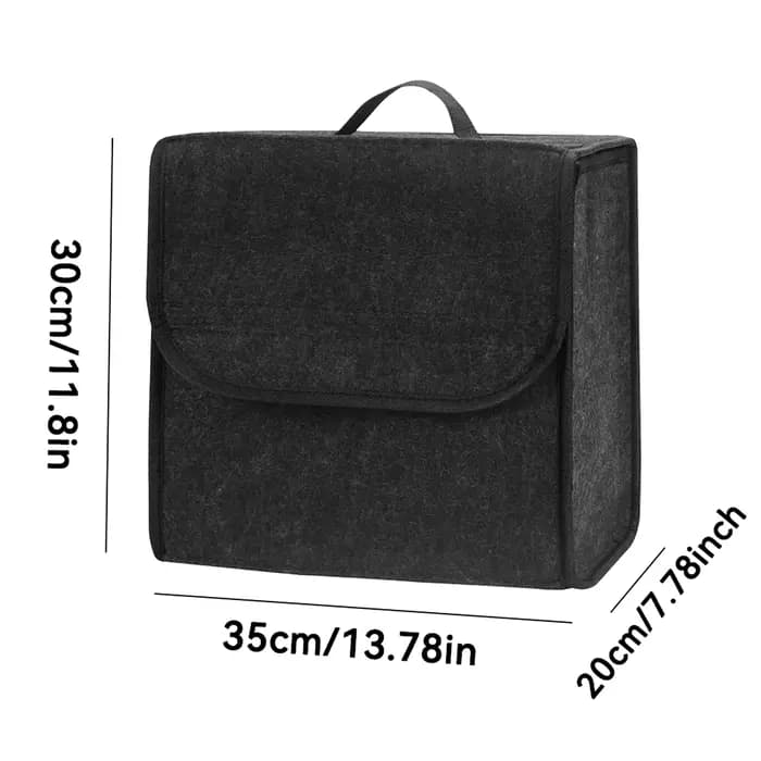 Organisateur de coffre de voiture en feutre pliable, boîte de rangement améliorée en feutre multi-us