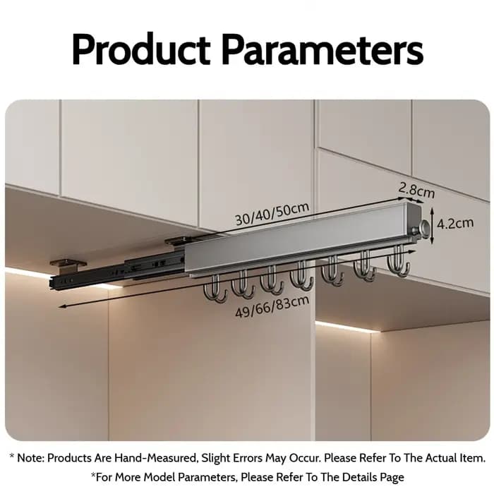 Barre de suspension rétractable pour vêtements