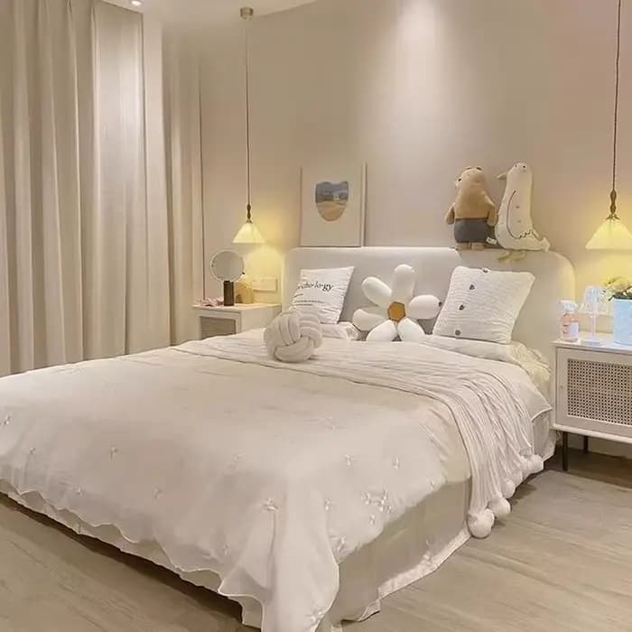 Armoires lit esthétique rangement Unique chambre