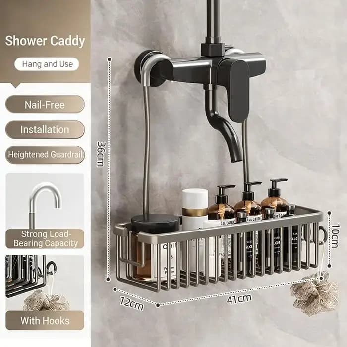 Étagère de douche pratique pour toilettes