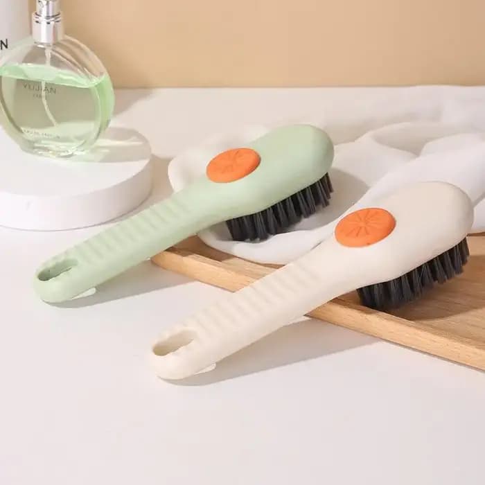 Brosse de nettoyage à poils souples, liquide pour chaussures, brosse à Long manche pour vêtements, p