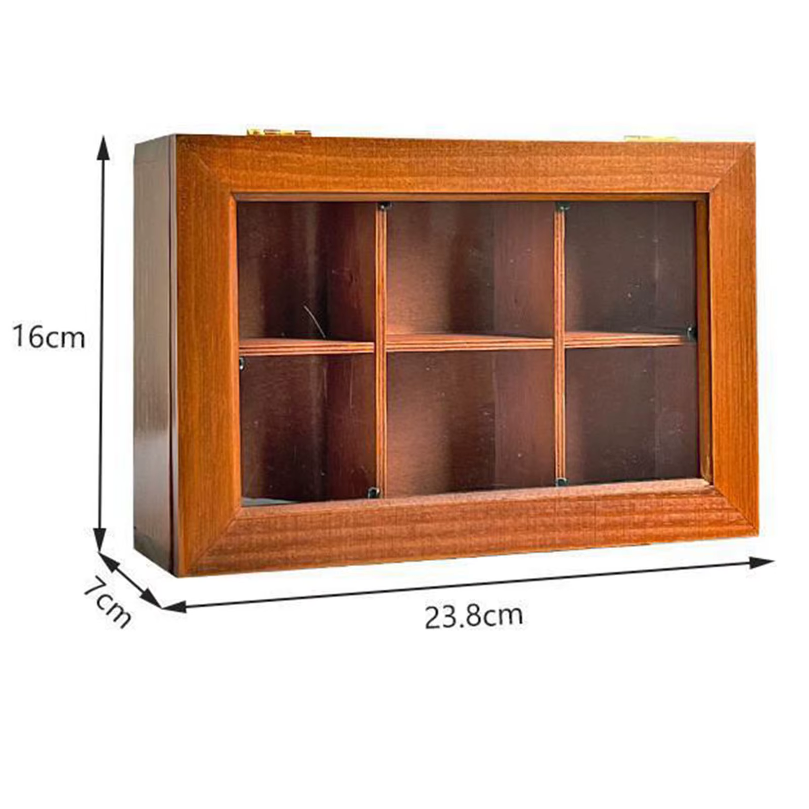 Boîte à thé en bois, boîte de rangement nordique rétro polyvalente, boîte de rangement de bureau ave