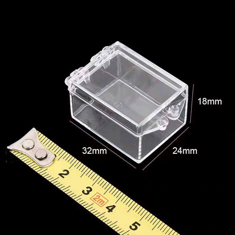 Boîte de Rangement Rectangulaire Transparente, Grande Boîte en Plastique, Collection d'Échantillons