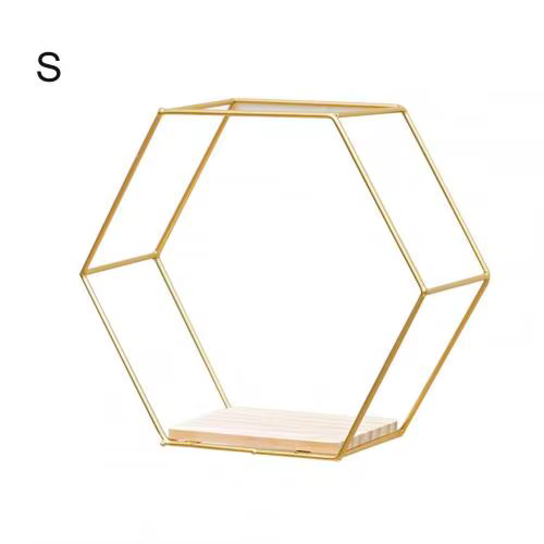 Étagères Murales Flottantes Hexagonales T1, Support de Rangement pour Chambre à Coucher, Salon, Bure
