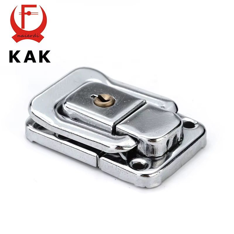 KAK J402 – serrure carrée pour boîte d'armoire, avec clé, loquet à ressort, serrures à bascule, loqu
