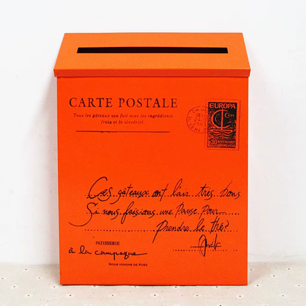 Boîte à lettres en fer galvanisé | Vintage, Villa ville, boîte postale, Magazines, boîte de rangemen