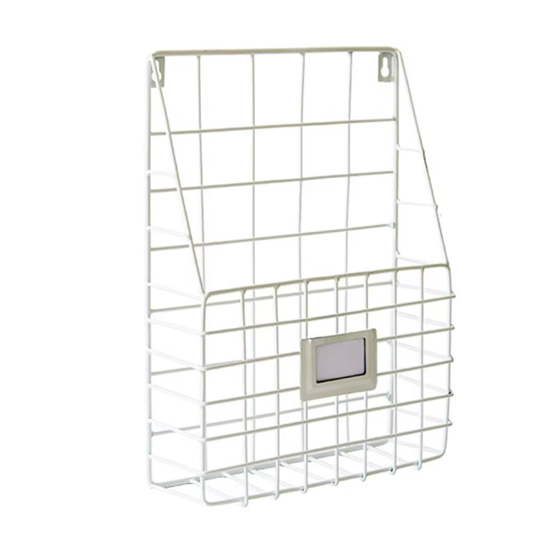 Étagère de rangement murale, panier à fil, support de fichiers de Magazine, support suspendu de Foye