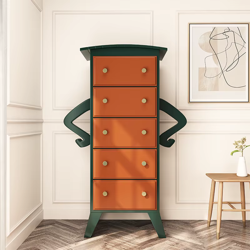 Armoire latérale en bois massif, commode de proximité, armoire à jus rétro, armoire à fourche, armoi