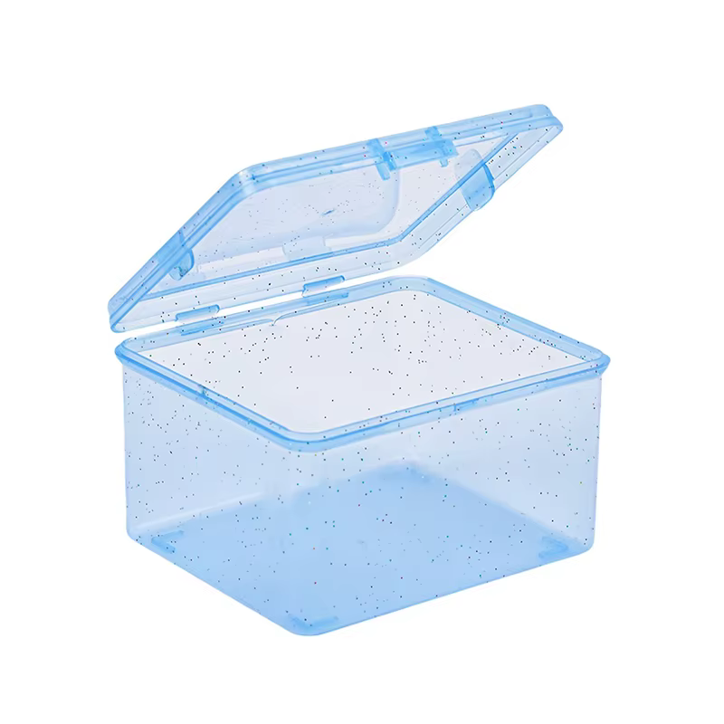 Boîte de rangement en plastique transparent, petite carte photo, boîte d'évaluation de bureau, class