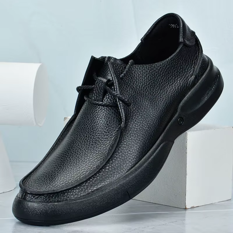 Offre spéciale hommes en cuir véritable chaussures décontractées semelle souple chaussures de marche