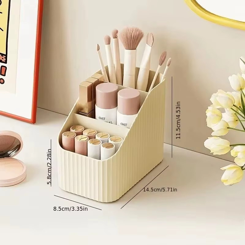 Panier de rangement cosmétique, organisateur de bureau, boîte de rangement pour coiffeuse