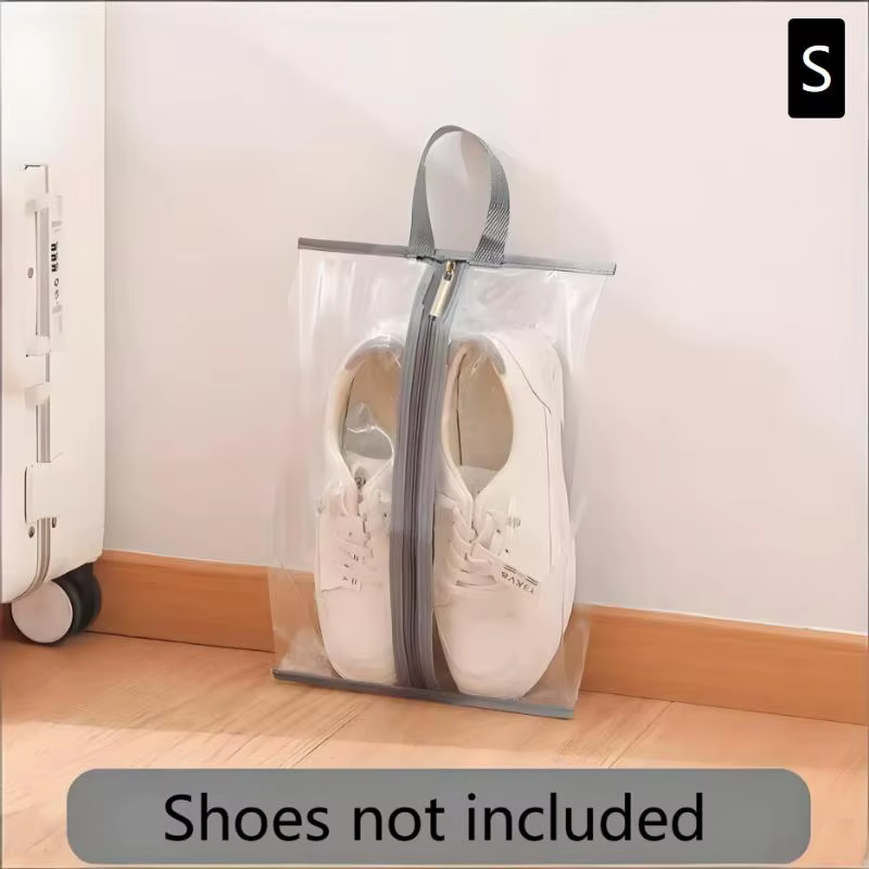 Sacs de rangement pour chaussures, imperméables, 8 pièces, en matériau transparent, pour le voyage e