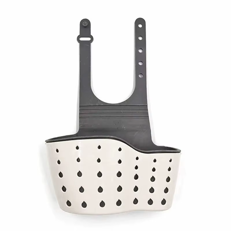 Panier de vidange de rangement pour la maison, support d'évier de cuisine, éponge à savon réglable, 