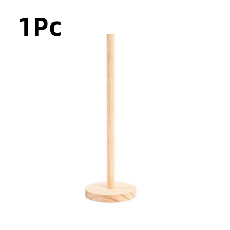 Porte-serviettes en papier en bambou, distributeur en bois, support de comptoir rond, cuisine, salle