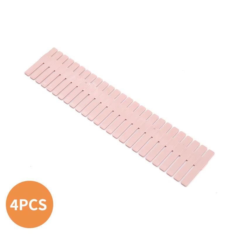 Ensemble de 4 panneaux de séparation ajustables pour rangement domestique, organisateur flexible DIY