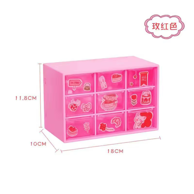 Boîte de rangement à neuf compartiments pour perles, organisateur de perles en verre, matériel pour 