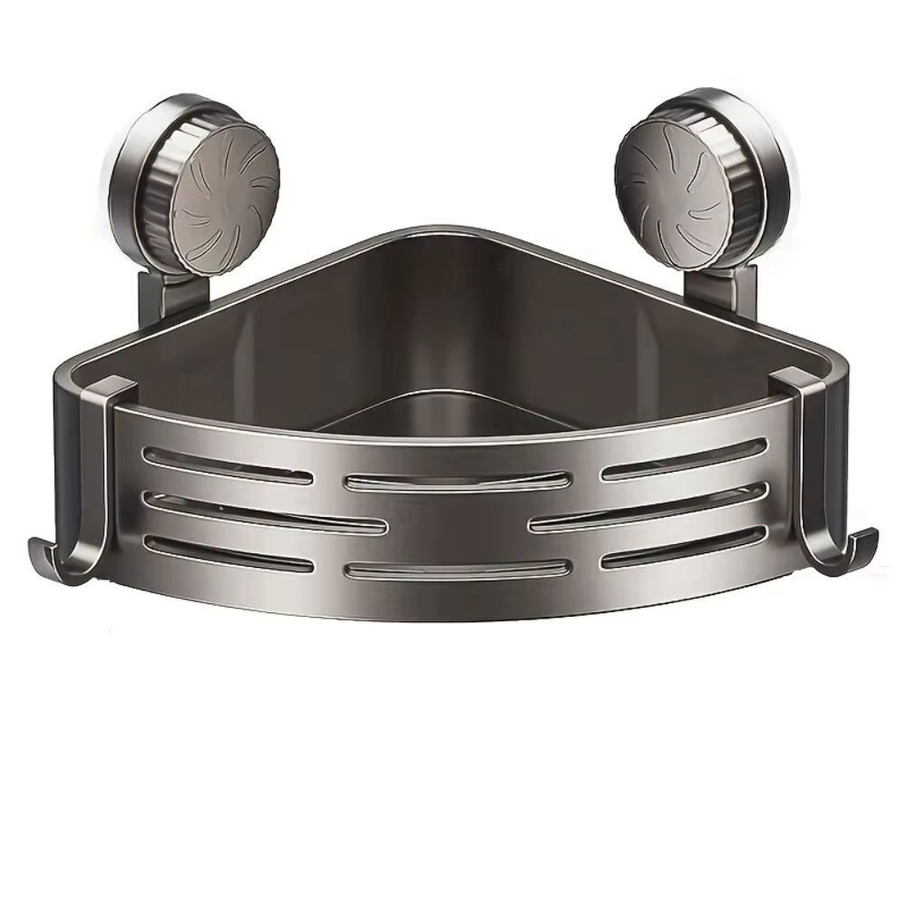 Étagère de salle de bain triangulaire à ventouse, gain de place, sans perçage, organisateur de range