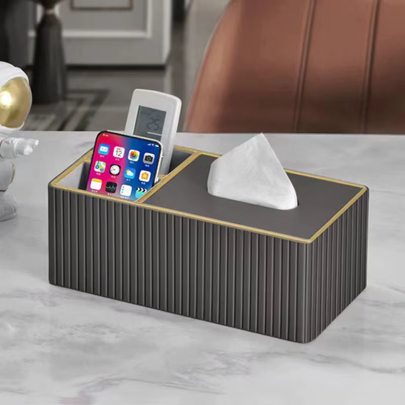 Couverture de boîte à mouchoirs moderne et luxueuse pour le salon, la table basse et le bureau