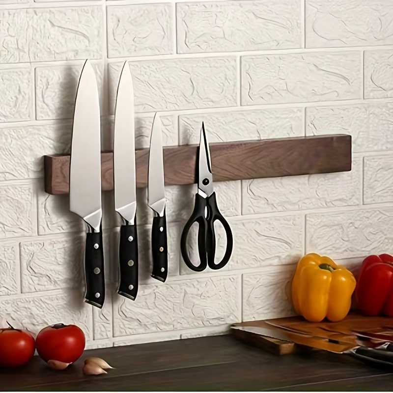 Porte-couteau magnétique mural, 1 pièce, 16 pouces, brochure, bande de couteau magnétique, couteau m