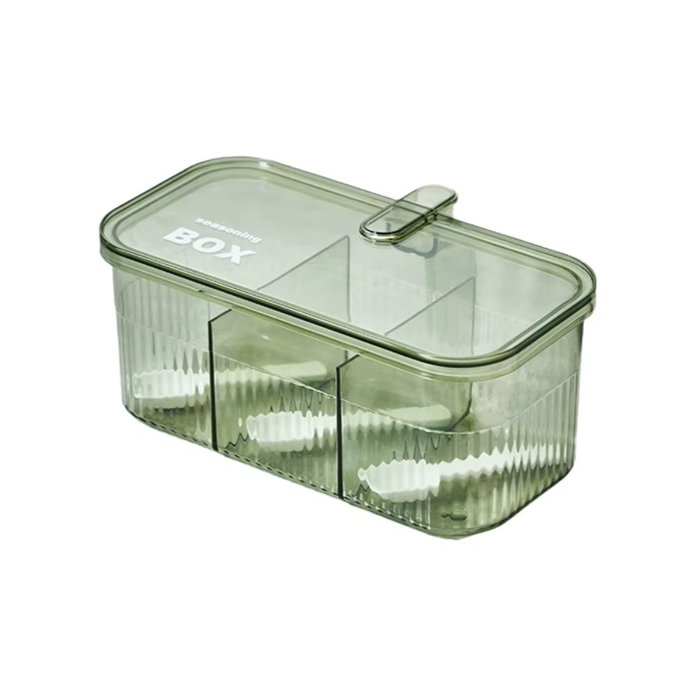 Boîte à assaisonnements étanche empilable avec joint d'étanchéité, bouteille de rangement de cuisine