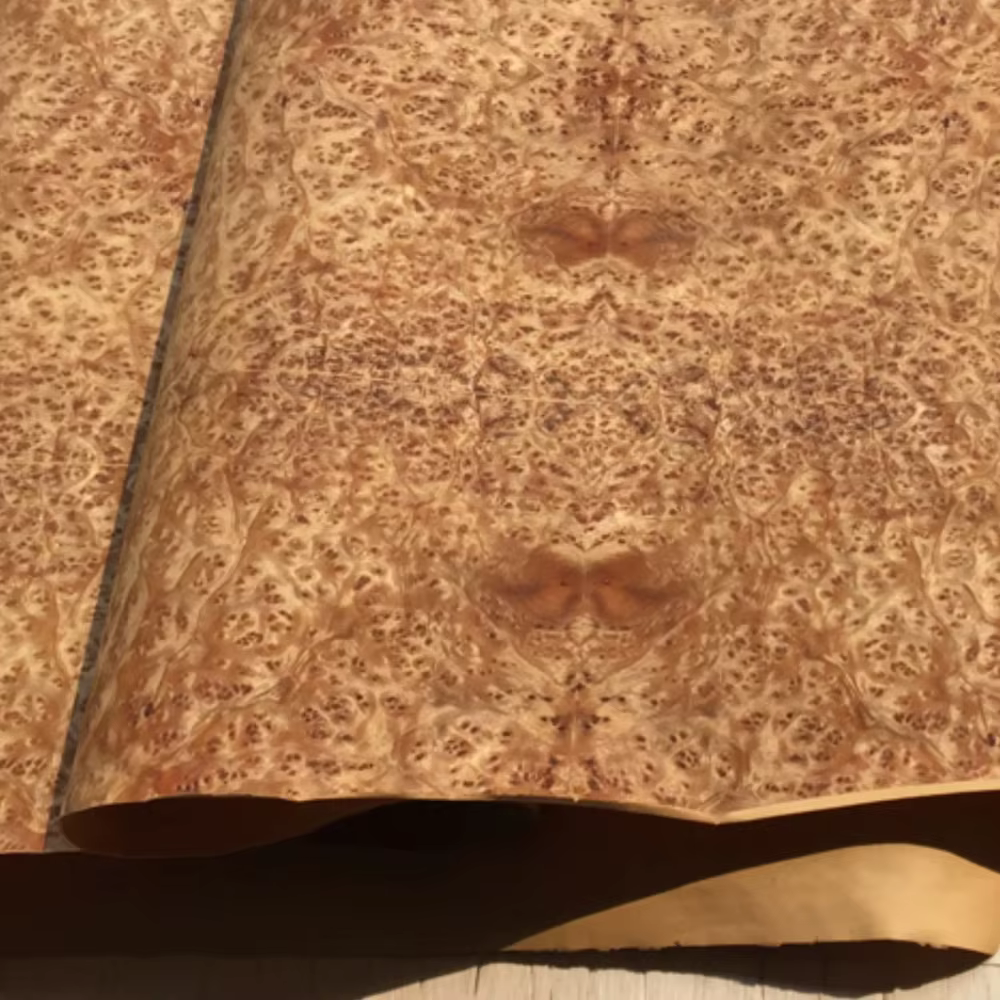 L:2.5 mètres largeur:200-550mm T:0.25mm feuilles de placage de bois d'arbre à joint naturel Instrume