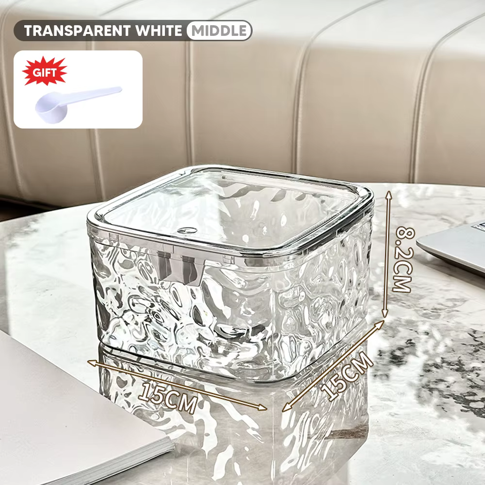 Conteneur de dosettes de lessive, boîte de rangement transparente pour Capsules de lavage, distribut