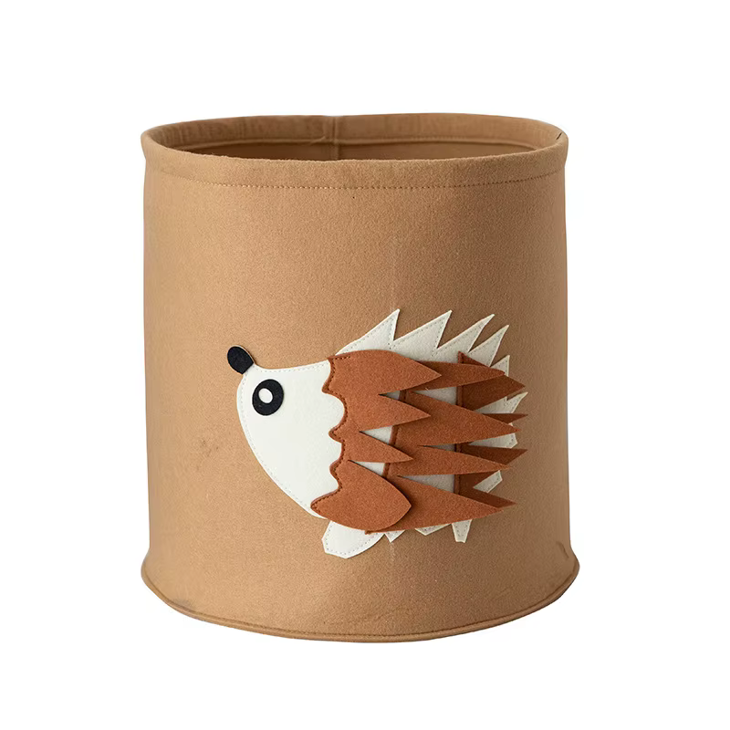 Seau de rangement de jouets pour bébé de grande capacité, sac de rangement en feutre, grand panier à