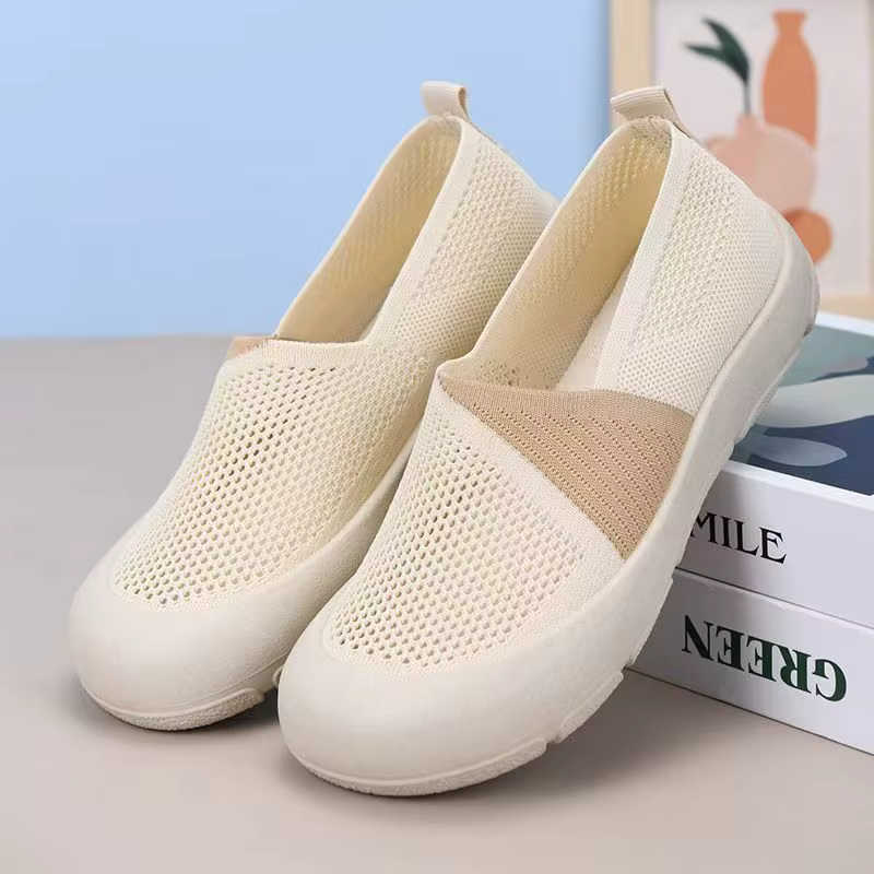 Chaussures pour femmes été 2026 – Modèle unique bicolore respirant et confortable