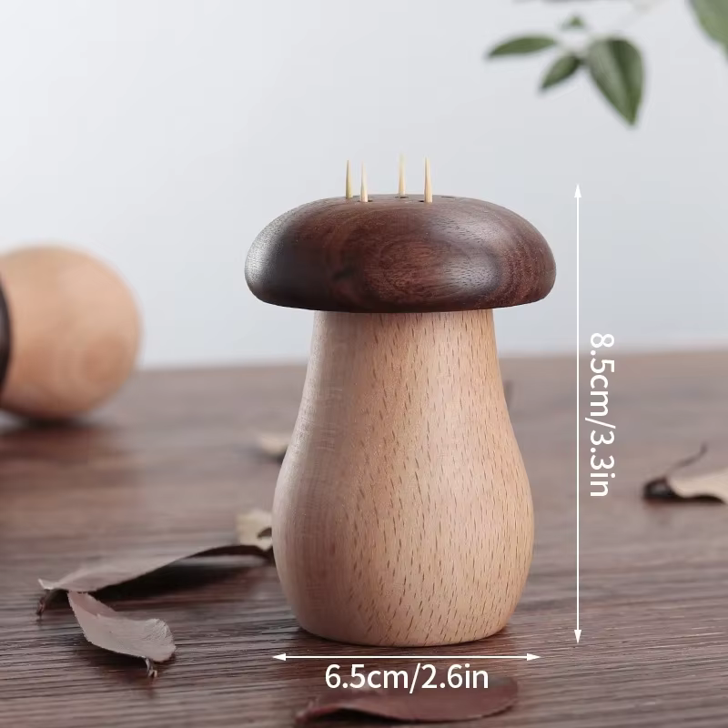 Boîte à cure-dents en forme de champignon avec une opération simple et une bague d'étanchéité qui n'