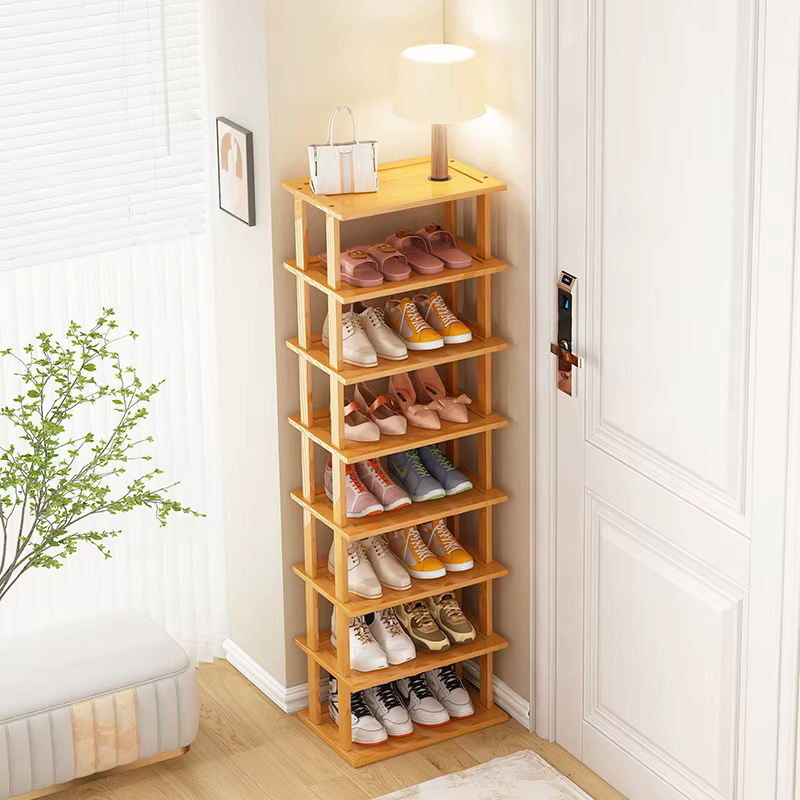 L'artefact de stockage de chaussures multicouche de porte économique pour la maison permet d'économi