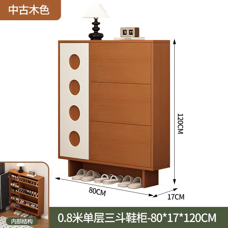 Étagère de rangement pour chaussures, porte-chaussures moderne en bois pour entrée, gain de place, é