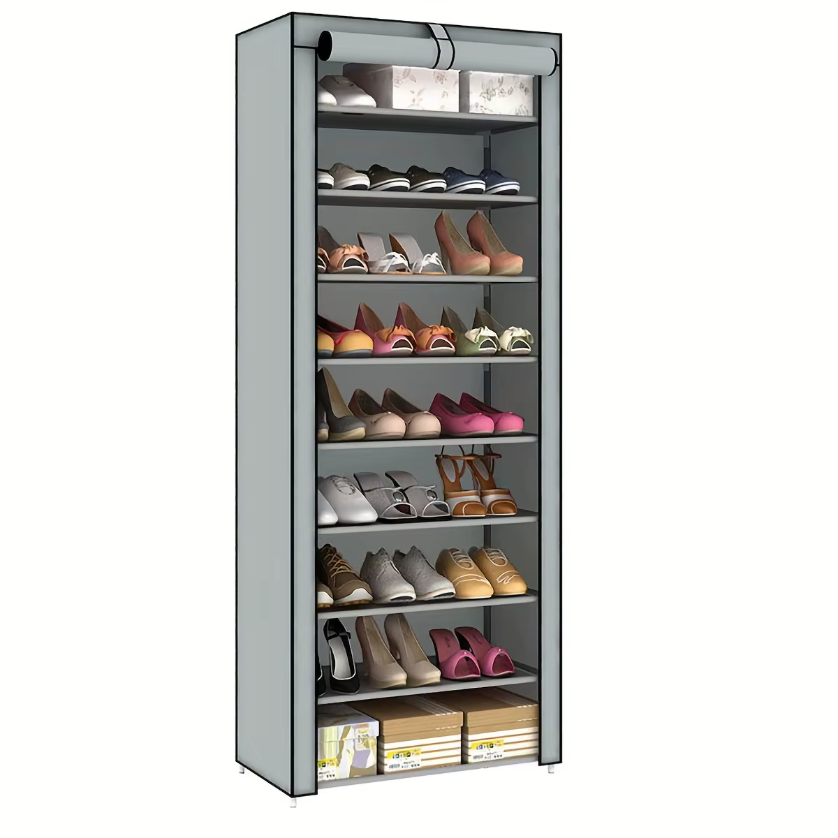 Armoire à chaussures multicouche anti-poussière, 1 pièce, étagère à chaussures, meubles et rangement