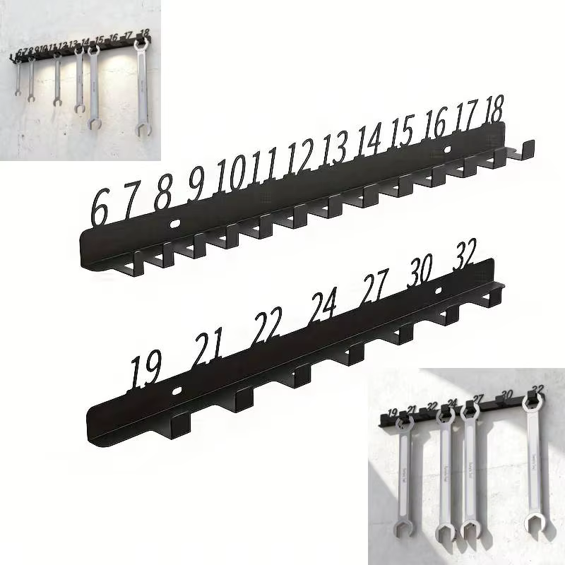 Trieur de clés mural, support organisateur d'outils en métal multi-trous pour l'organisation des out